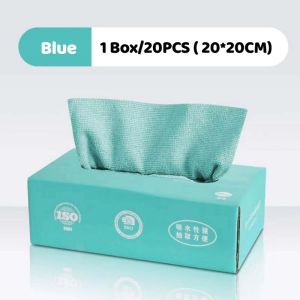 10/20pcs/box Dish Cloth Towel Reusable Absorbent Pull-Out Kitchen Dishcloth Scouring Pad Lazy Rag