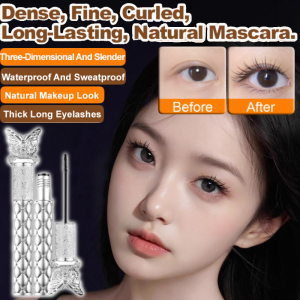 Dreamy Butterfly Curling 3D Fiber Mascara Waterproof Curling Eyelash Primer Curls Natural And Long-lasting 立体毛流感睫毛膏