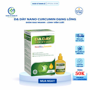 Nano Curcumin NOVASOL duocsi_giangle 100% Tinh Chất Siêu Nano Dạng Lỏng Nhập Khẩu Đức Giảm Đau Nhanh Lành Vết Loét Tốt Cho Dạ Dày