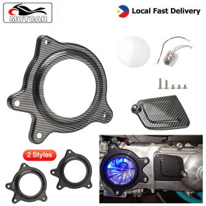 Motorcycle Transparent Acrylic CVT Cover With With Light Box And Bolts