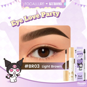 Focallure X Sanrio #EyeLoveParty Waterproof Flake-proof Eyebrow Gel Long Wear High Pigment Makeup