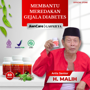 Jiancare Herbal Dietrol - Suplemen Herbal Hijau Anti-Niasin & Gula untuk Diabetes