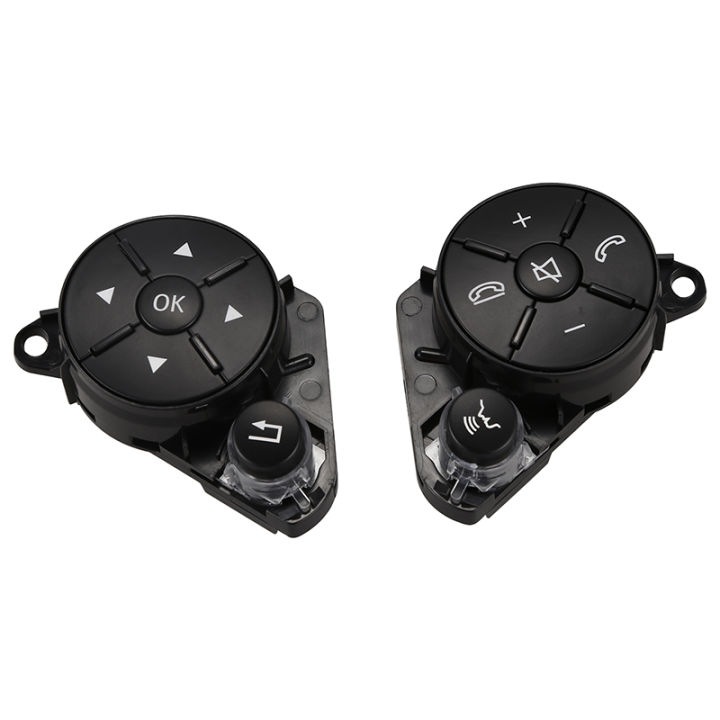 Genuine Style Steering Wheel Switch Button Cover For Mercedes W204 W212 C200 E260 GLK260 2012-2015 – Black Plastic Replacement