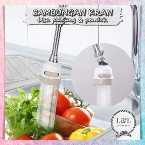 Sambungan Kran Air Fleksibel 360 & Rotary Turbo Faucet