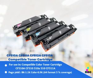 AOS Compatible Color Toner Cartridge CF510A CF511A CF512A CF513A Compatible for HP 204A for LaserJet M254DW 254 M281FDN M281 M280