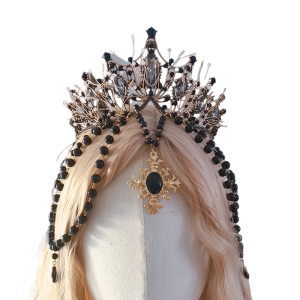 Delicate Tiaras Halloween Headbands Elegant Hairbands for Girls Proms Party Photo Props Headwear Crown