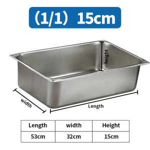 Nipiin Stainless Steel Cat Litter Box Cat Toilet Large Capacity Durable Litter Box Easy Clean