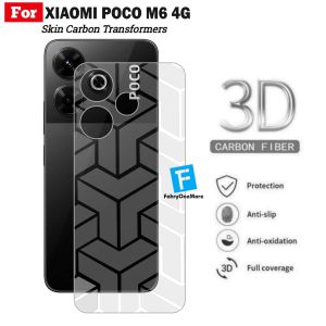 Skin Carbon Xiaomi Poco F6 5G Garskin Transformers Belakang Handphone