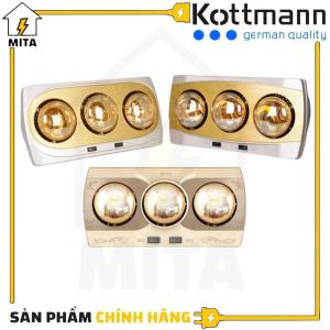 Đèn sưởi nhà tắm 3 bóng Kottmann - Chính hãng bảo hành 3 năm - MITA