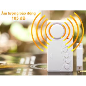 Chuông báo chống trộm nhà còi báo động chống trộm thiết bị chống trộm báo khách gắn cửa không dây cảm biến chống trộm âm lượng rất lớn 108DB Bảo hành 12 tháng