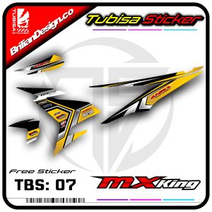 Sticker Striping Variasi Mx King - Stiker Striping Motor Mx King Desain Racing. TBS.07