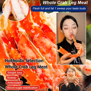 King Crab Whole Crab Leg Meat Hokkaido Selection King Crab Meat Fresh Cooked Frozen Seafood 帝王蟹整条蟹腿肉