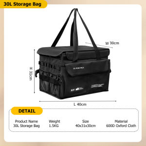 [Woodz] TAKU MURANO Outdoor Foldable Tactical Camping Picnic Storage Bag Large Capacity with Side Pocket