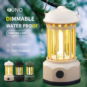 Outdoor Retro Camping Camp Lantern Extra Long Battery Life Rechargeable Hanging Camping Light Portable LED Emergency Light Waterproof Portable Camping Light