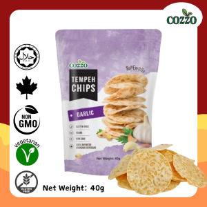Cozzo Tempeh Chips I Garlic Flavour I Snack better with Tempeh Chips! Crispy Food