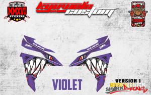 HONDA CLICK V1 SHARK FRONT DECALS