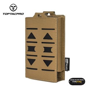 TOPTACPRO Tactical Mag Pouch for 556 Single Mag Carrier MOLLE Mag Holder Laser Cut Belt-Pouch 8514