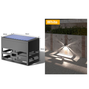 Vimite Solar Wall Light Outdoor lighting IP54 Waterproof Garden Stairs Fence Steps Decoration Light
