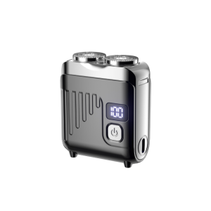 Portable Rotary Dual-ring Electric Shaver Digital Display Shaver For Men Type-C Fast Charging Portable Mini Shaver