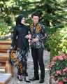 [ BISA COD ] KRISNA Batik Couple Hitam songket klasik Set kebaya Wisuda Kondangan Lamaran elegan dan mewah Baju seragam sarimbit Terbaru. 