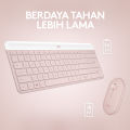 Logitech MK470  Keyboard dan Mouse Wireless Slim Combo. 