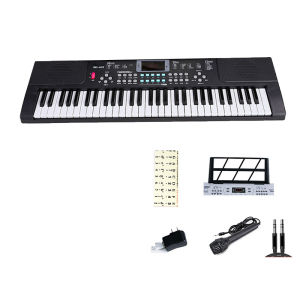 HeartString คีย์บอร์ดไฟฟ้า 61 คีย์ Keyboard ไฟฟ้าคีย์บอร์ด คีย์บอร์ดไฟฟ้า 61 คีย์ คีย์บอร์ด เปียโนและคีย์บอร์ด+ไมโครโฟน