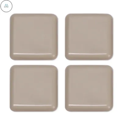 EZ TEAK 4pcs Home Slip Mat Wear-resisting Anti Noisy Furniture Leg Slider Pads Bumper Chair Fittings Self-Adhesive Table Sofa Round Easy Move Floor Protector