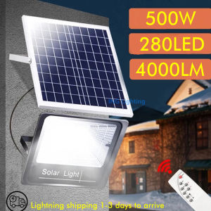 💡Ready Stock💡1500W Solar Light Outdoor Remote Control Waterproof For Garden Street Landscape Spotlight Wall lamp
