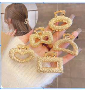 Gold Hairpin For Women Hair Clamp For Girl Hair Claw Fashion Hair Accessories For Women