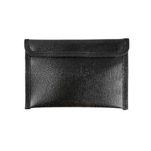 HRTHR ขนาด S/M/L กระเป๋าเอกสารกันไฟ แบบพกพา ไม่ซึมน้ำ แฟ้มป้องกันไฟ ป้องกันการแฮ็ก ปิดด้วยซิป ตัวจัดระเบียบไฟล์ที่สำคัญ การเดินทาง