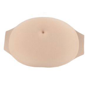 ERMENLED Lightweight Fake Pregnancy Belly Lifelike Breathable Artificial Pregnant Belly Portable Adjustable Strap Simulation Pregnancy Belly Cosplay