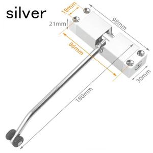 Metal Door Closer Stainless Steel Automatic Spring Door Closing Device Can Adjust The Door Closing Device Furniture Accessories Door Hardware & Locks