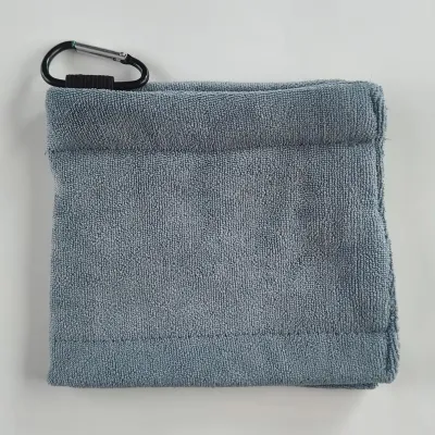 Pgm Vuông Sợi Nhỏ bóng gôn khăn lau Với móc nối leo núi thấm nước Cleaner Câu Lạc Bộ Cho Đầu giẻ lau vải Sạch Mj002