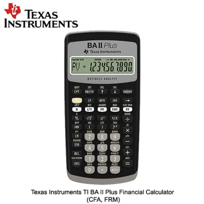 Texas Instruments TI BA II Plus Financial Calculator (CFA FRM)