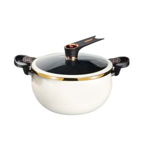 ESH63 7 L Chubby Micro-Pressure Pot Non-Stick Large Capacity Soup Pan Practical Universal Stew Pot Induction Cooker
