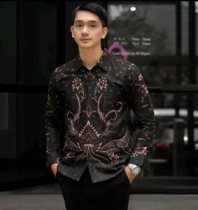 Kemeja Batik Pria Lengan Panjang Motif GAURI Premium - ZHE Batik