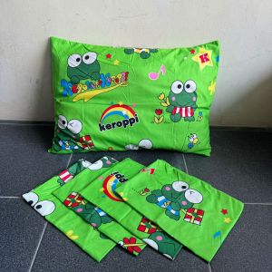 Sarung Bantal Karakter Doraemon Hellokity Keropy Mickymouse dan bunga shaby / SARUNG BANATAL DORAEMON / SARUNG BANTAL BUNGA