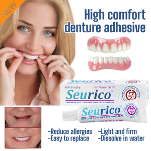 Foodgrade denture adhesive fixation Comfort enhancement thermoplastic restoration materials