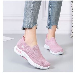 พร้อมส่งจากไทย รองเท้าเพื่อสุขภาพ รองเท้าสลิปออนผ้ายืด กระชับเท้า นุ่มสบาย ถนอมเท้า ลองเท้าลำลอง ใส่ออกกำกายได้ รองเท้าผ้าใบแบบสวม