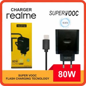 Charger Fast Charging Type C & Micro For Realme Reno 8 / 80W SuperVooc Adapter High Quality