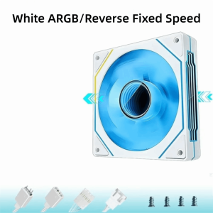 SELLYER 12V Computer Chassis Fan ARGB PWM Control CPU Cooler Fan 3D Texture Quiet Cooling PC Case Fan Computer