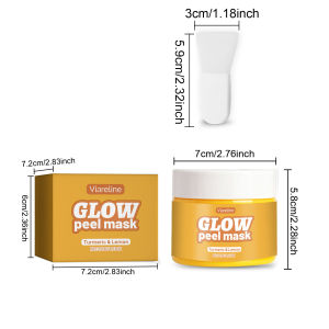 Viareline Turmeric Peel Off Mask Pore Cleansing Exfoliating Nourishing Face Mask 1 set