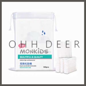 OHHDEER 100Pcs Non-Woven Facial Tissue One-Time Makeup Wipes Cotton Pads Facial Cleansing Cotton Face Makeup Remover