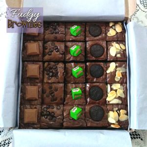 Fudgy Brownies Brownis Panggang (25 pcs) Premium