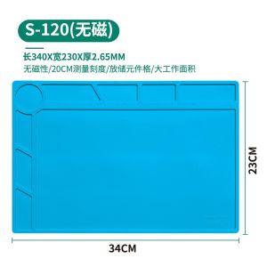 1Pc Magnetic Repair Pad Non-Slip BGA Soldering Mat ESD Safe for IC Chip and Circuit Board Maintenance
