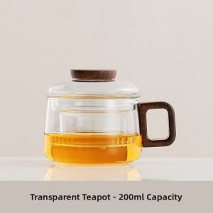 FCBUZHUO    Tea Infuser Glass Mug with Lid Heat Resistant