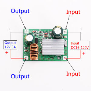 Aideepen 3A Buck Step Down Power Supply Module DC-DC 9V/16V-90/120V 48V 36V 24V to 5V 12V