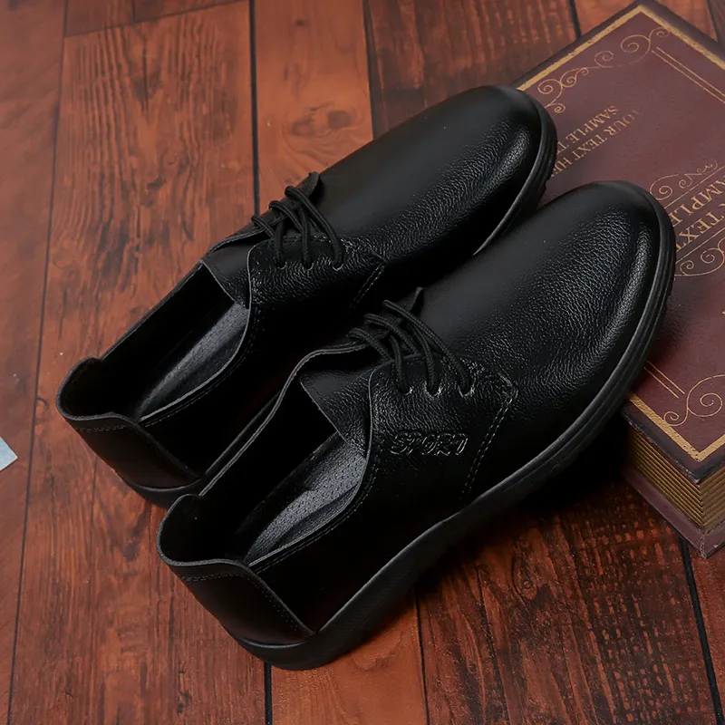 Men Shoes Shop Oxford Black Shoe Lace Simple Formal Shoes