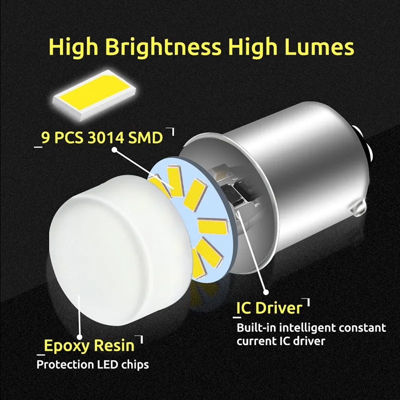 1156 Ba15s 1167 Ba15D P21W 5730/5630 33SMD LED Bulb with Len Car Tail Brake  Lamp Auto Reverse Lamp Daytime Running Light - China Car LED, LED Headlight