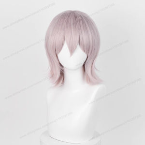 SHUNAICHI สังเคราะห์ Teased สไตล์ 37 ซม.หมาป่าตัดวิกผม Bangs คุณภาพสูงสีแดงสีฟ้าสีม่วงสั้นผู้ชายผู้หญิงคอสเพลย์ทนความร้อนผม